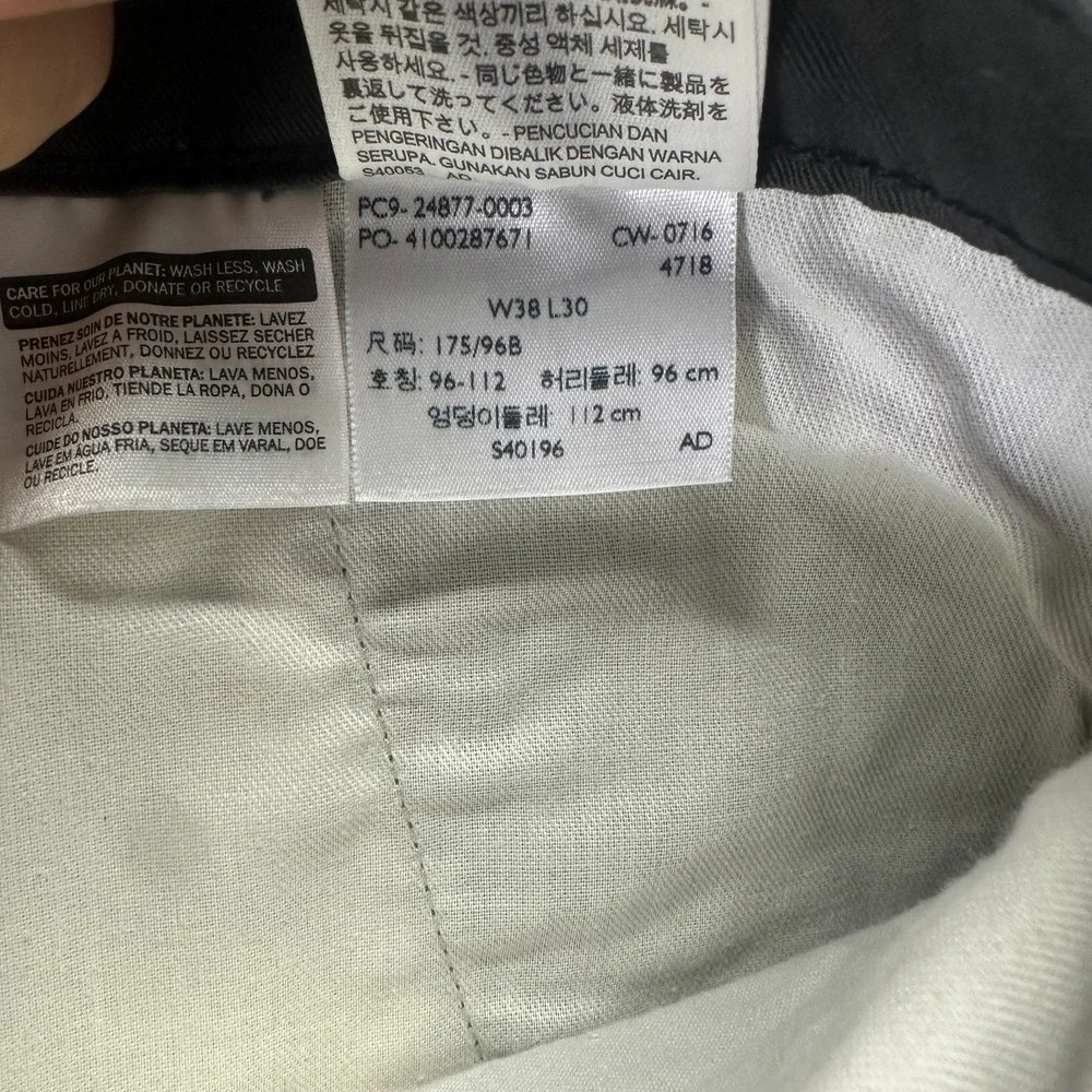 Levi's 541 Pant Mens 38x30 Black Cotton Cargo Straight Athletic Workwear Stretch